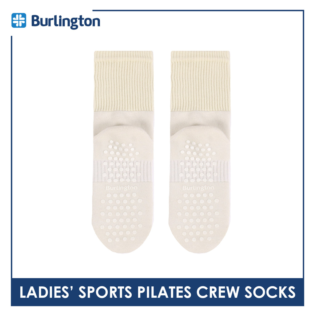 Burlington Ladies’ Pilates Embroidered Sports Crew Socks 1 pair BLGSE531
