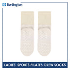 Burlington Ladies’ Pilates Embroidered Sports Crew Socks 1 pair BLGSE531