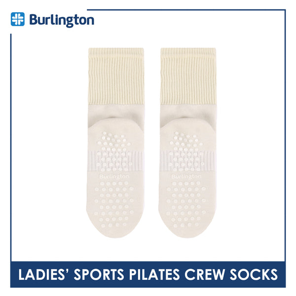 Burlington Ladies’ Pilates Embroidered Sports Crew Socks 1 pair BLGSE531