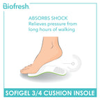 Biofresh Ladies' Sofigel ¾ Cushion Insole in 1 pair RLG18