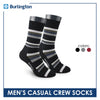 Burlington Men’s Lite Thin Casual Crew Socks 1 pair BMC4401