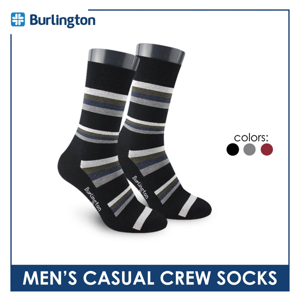 Burlington Men’s Lite Casual Crew Socks 1 pair BMC4401