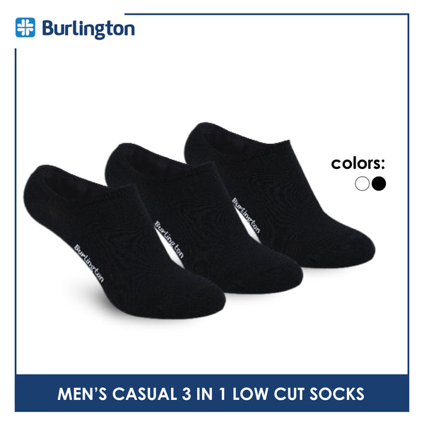 Burlington Men's Cotton Lite Thin Casual Low Cut Socks 3 pairs in a pack BMCKG29