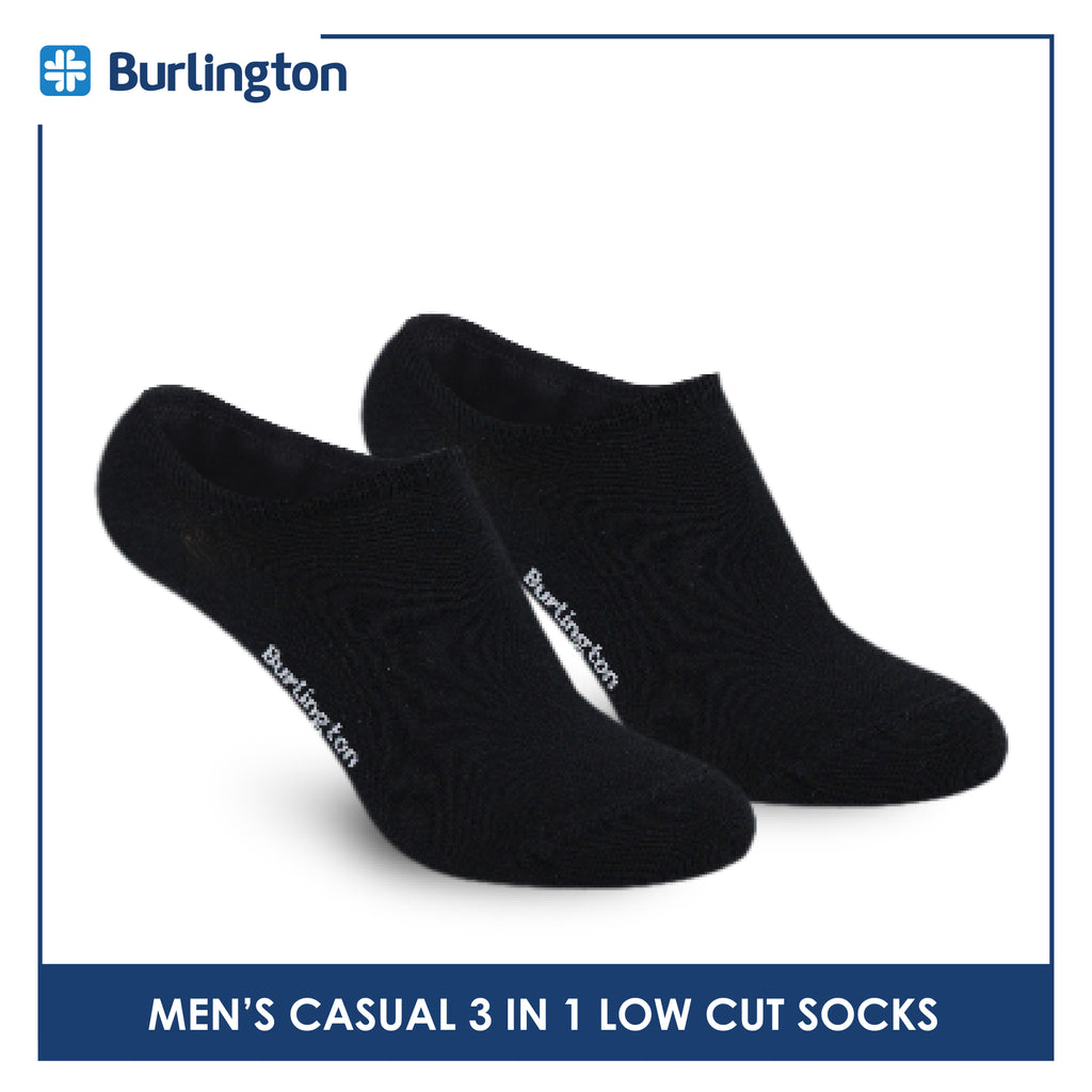 Burlington Men's Cotton Lite Thin Casual Low Cut Socks 3 pairs in a pack BMCKG29