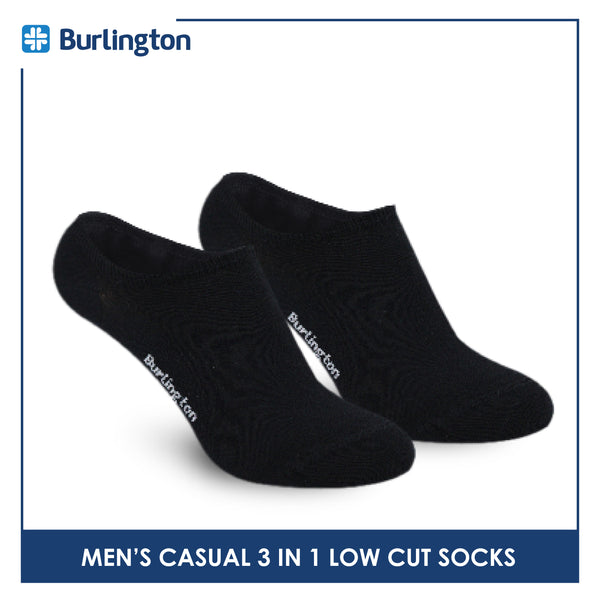Burlington Men's Cotton Lite Thin Casual Low Cut Socks 3 pairs in a pack BMCKG29