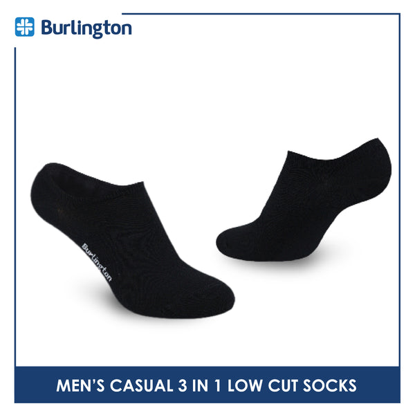 Burlington Men's Cotton Lite Thin Casual Low Cut Socks 3 pairs in a pack BMCKG29