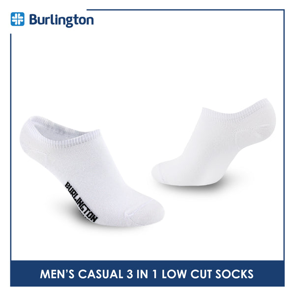 Burlington Men's Cotton Lite Thin Casual Low Cut Socks 3 pairs in a pack BMCKG29