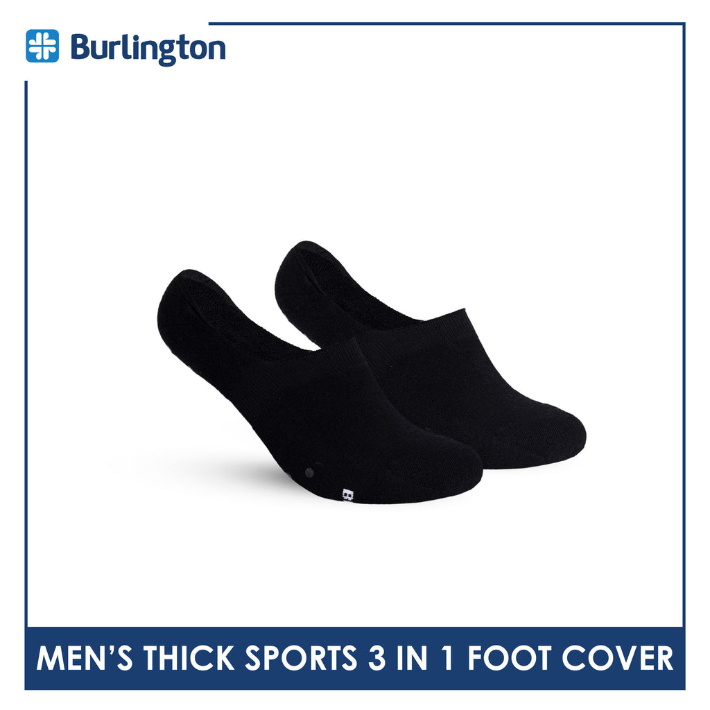 Burlington Men's Cotton Thick Sports Foot Cover 3 pairs in a pack BMSFG3