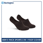 Burlington Men's Cotton Thick Sports Foot Cover 3 pairs in a pack BMSFG3