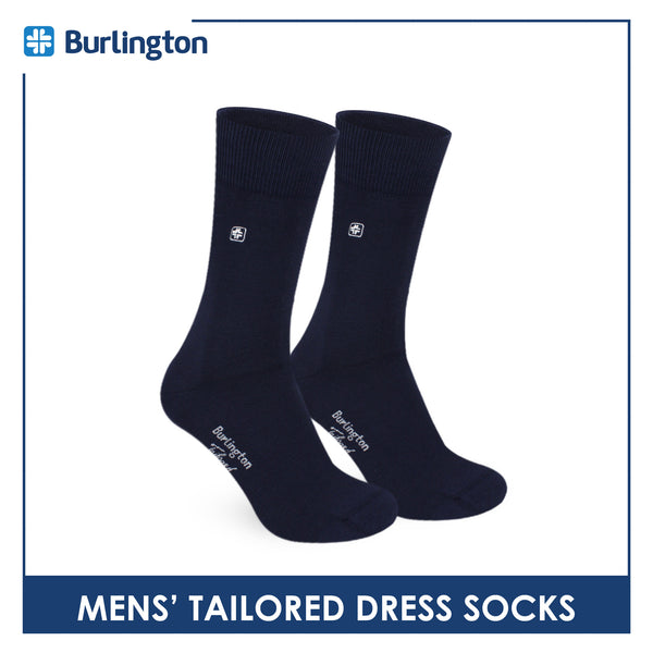 Burlington Men's Cotton Tailored Dress Crew Socks 1 pair BMTE531