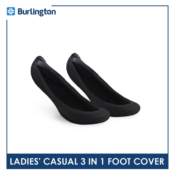 Burlington Ladies' Cotton Lite Thin Casual Foot Cover 3 pairs in a pack BSFCG1