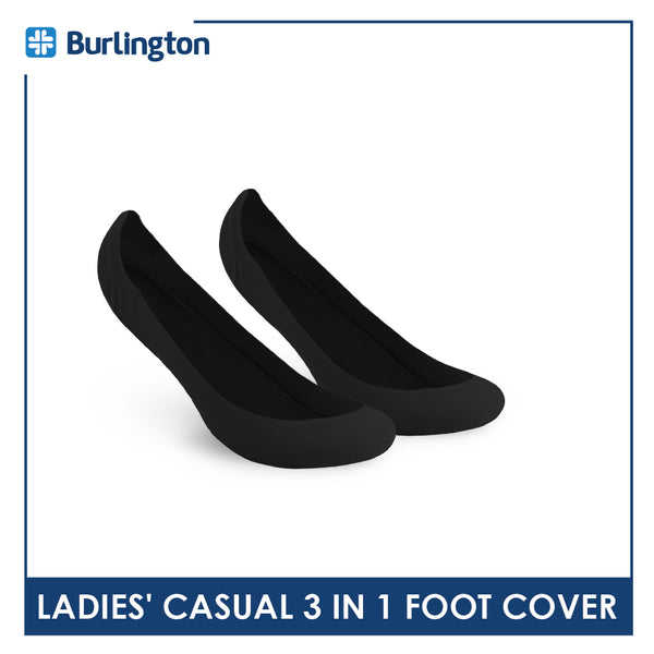 Burlington Ladies' Cotton Lite Thin Casual Foot Cover 3 pairs in a pack BSFCG2