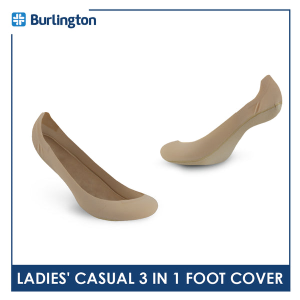 Burlington Ladies' Cotton Lite Thin Casual Foot Cover 3 pairs in a pack BSFCG2