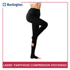 Burlington Ladies' Therapeutic Compression Pantyhose Stockings Open Toe 1 pair BSMP2