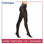 Burlington Ladies’ Full Support Smooth Stretch Pantyhose Stockings 55 Denier 2 pairs in a pack BSP55