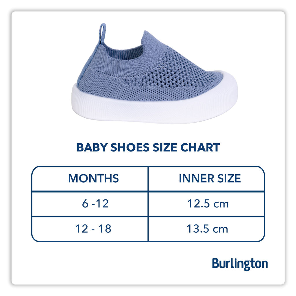 Burlington Baby Knitted Anti-Slip Shoes 1 pair HIBH611