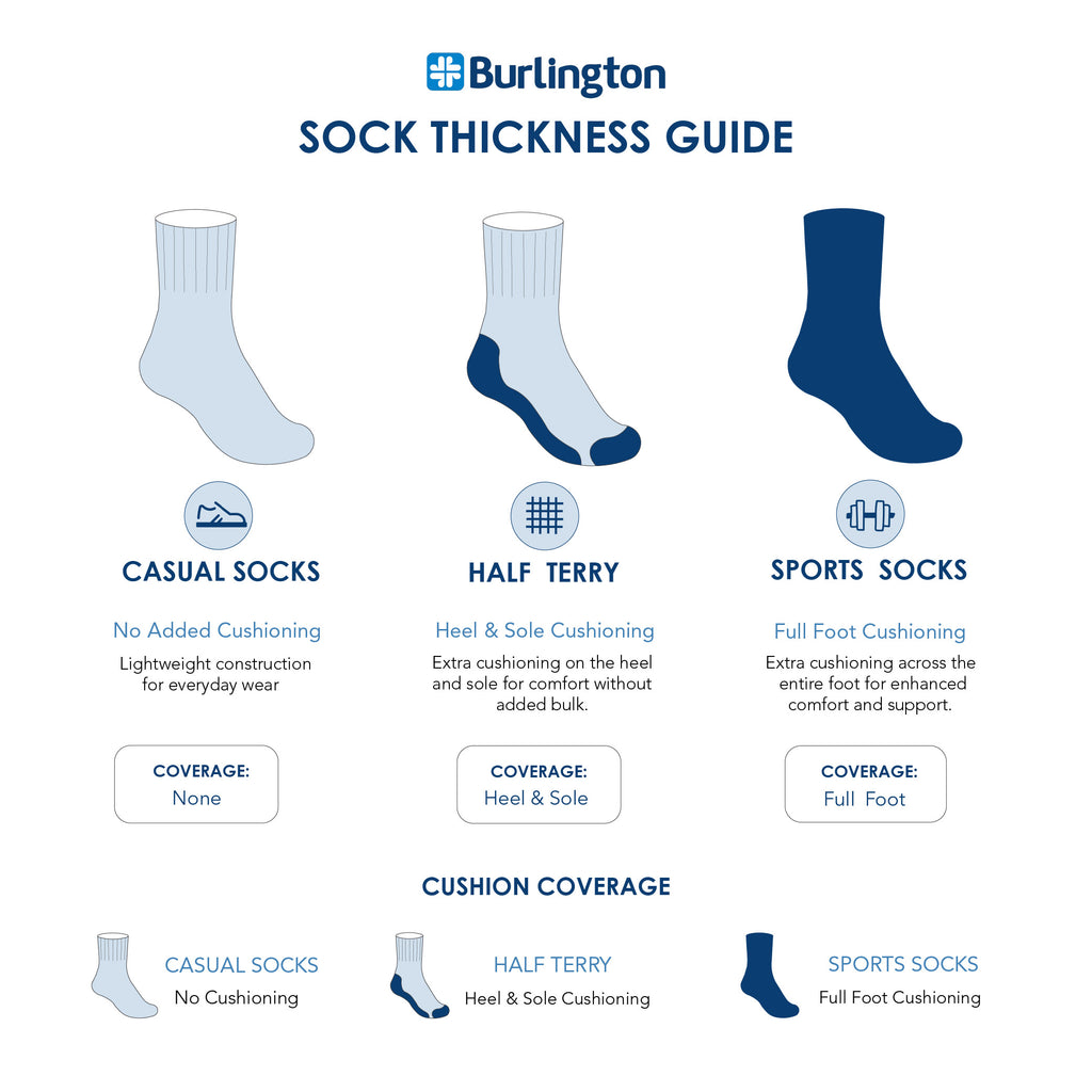 Burlington Men's Cotton Thick Sports Crew Socks 3 pairs in a pack 0250