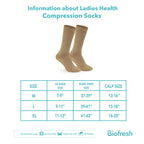 Biofresh Ladies' Antimicrobial Health Compression Socks 1 pair RLHCP1