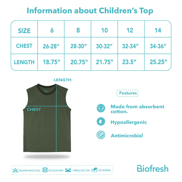 Biofresh Active Kids Boys AirDry Muscle Tee 1 piece MUBSM531
