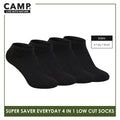 Camp Children's Super Savers Lite Thin Casual Ankle/Low Cut Socks 4 pairs in 1 pack CBC75