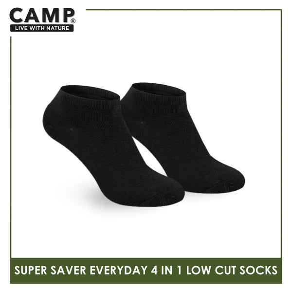 Camp Children's Super Savers Lite Thin Casual Ankle/Low Cut Socks 4 pairs in 1 pack CBC75