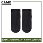 Camp Children's Super Savers Lite Thin Casual Ankle/Low Cut Socks 4 pairs in 1 pack CBC75