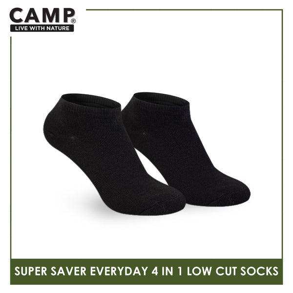Camp Ladies’ Super Savers Lite Thin Casual Ankle/Low Cut Socks 4 pairs in 1 pack CLC100