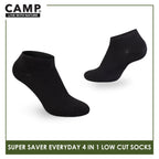 Camp Ladies’ Super Savers Lite Thin Casual Ankle/Low Cut Socks 4 pairs in 1 pack CLC100