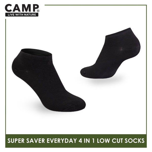 Camp Ladies’ Super Savers Lite Thin Casual Ankle/Low Cut Socks 4 pairs in 1 pack CLC100