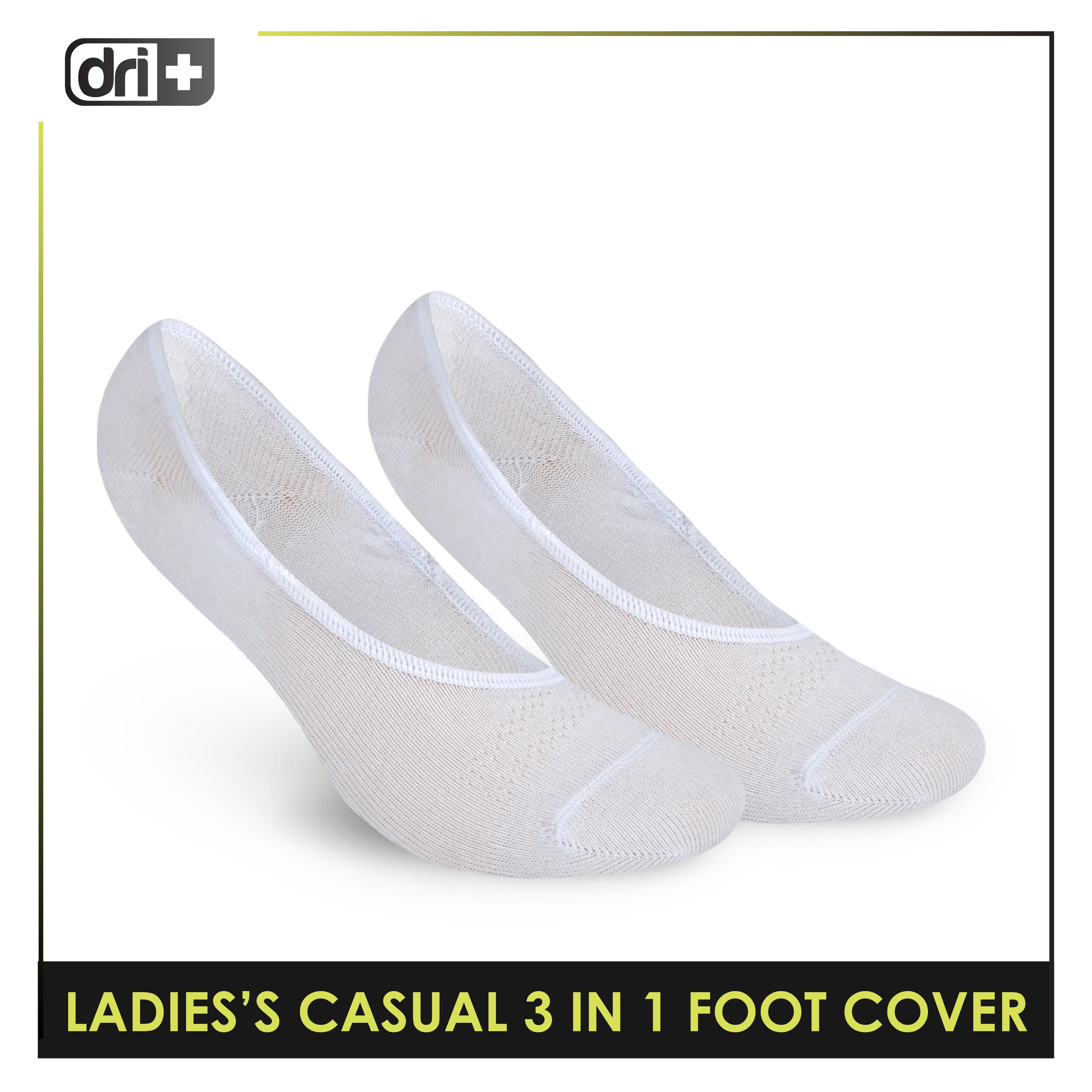 Dri Plus Ladies’ Lite Thin Casual Foot Cover 3 pairs in a pack DLCFG3