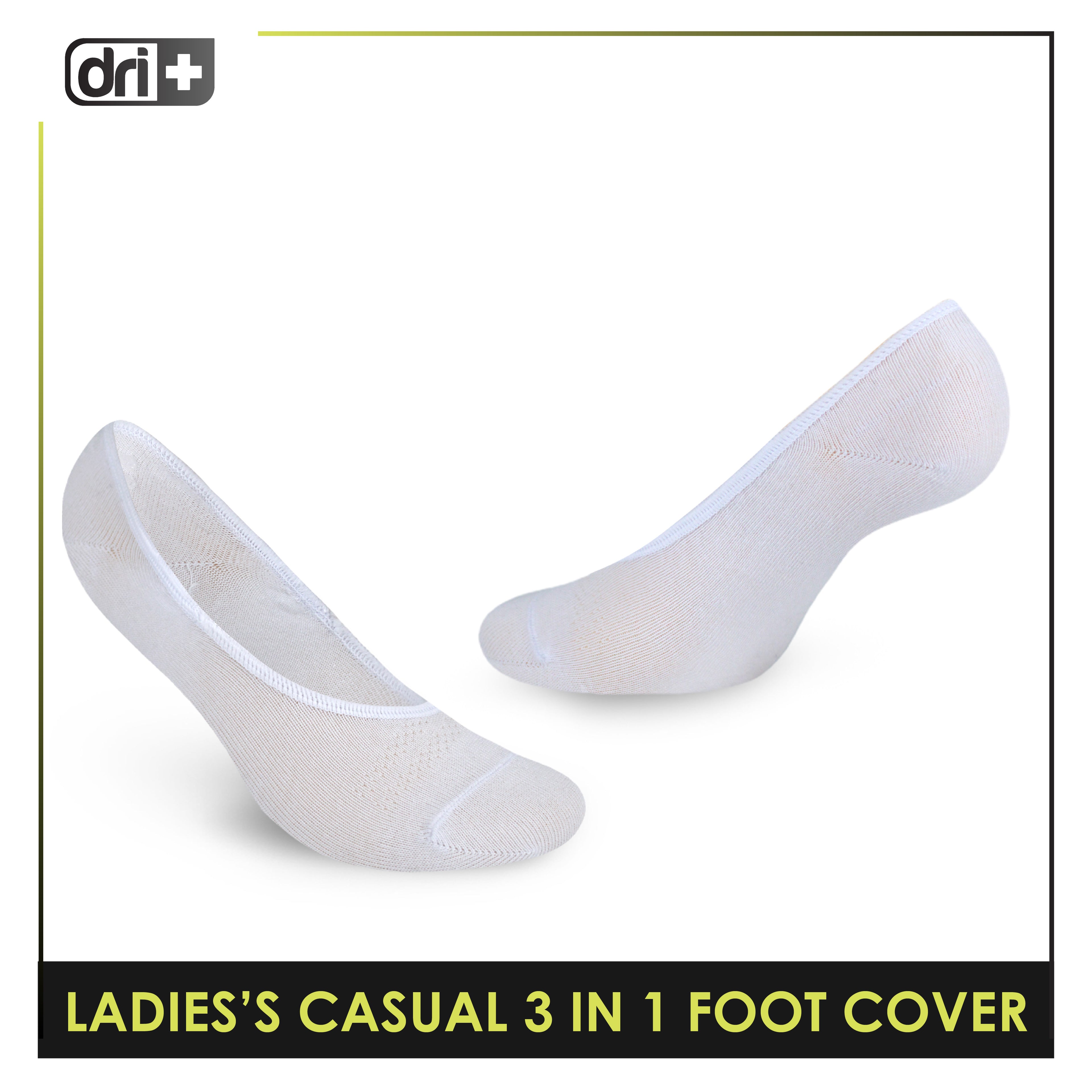 Dri Plus Ladies’ Lite Thin Casual Foot Cover 3 pairs in a pack DLCFG3