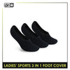 Dri Plus Ladies’ Cotton Thick Sports Foot Cover 3 pairs in a pack DLSFG3