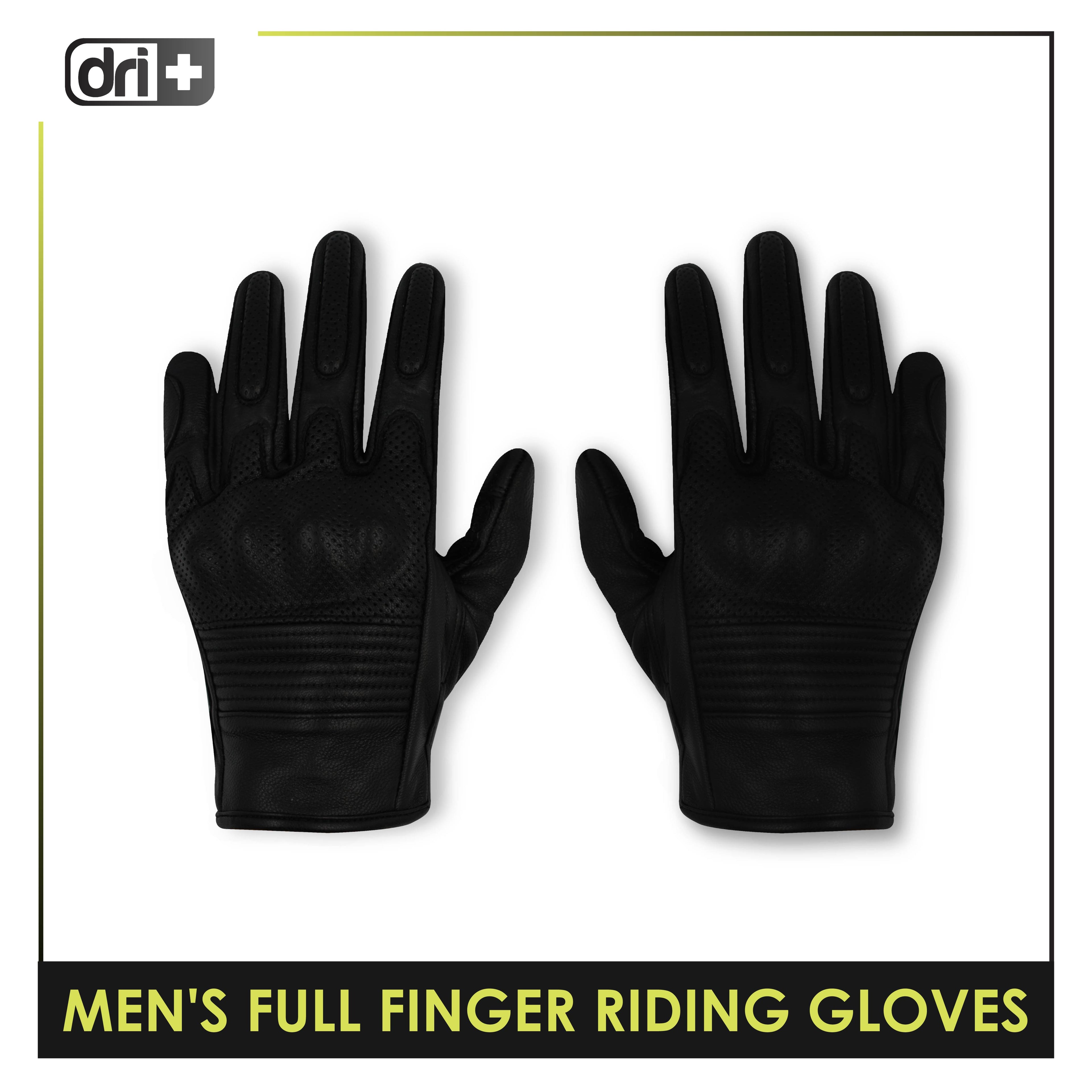 Dri Plus Leather Full Finger Touch Screen Gloves 1 pair DMGFL3301