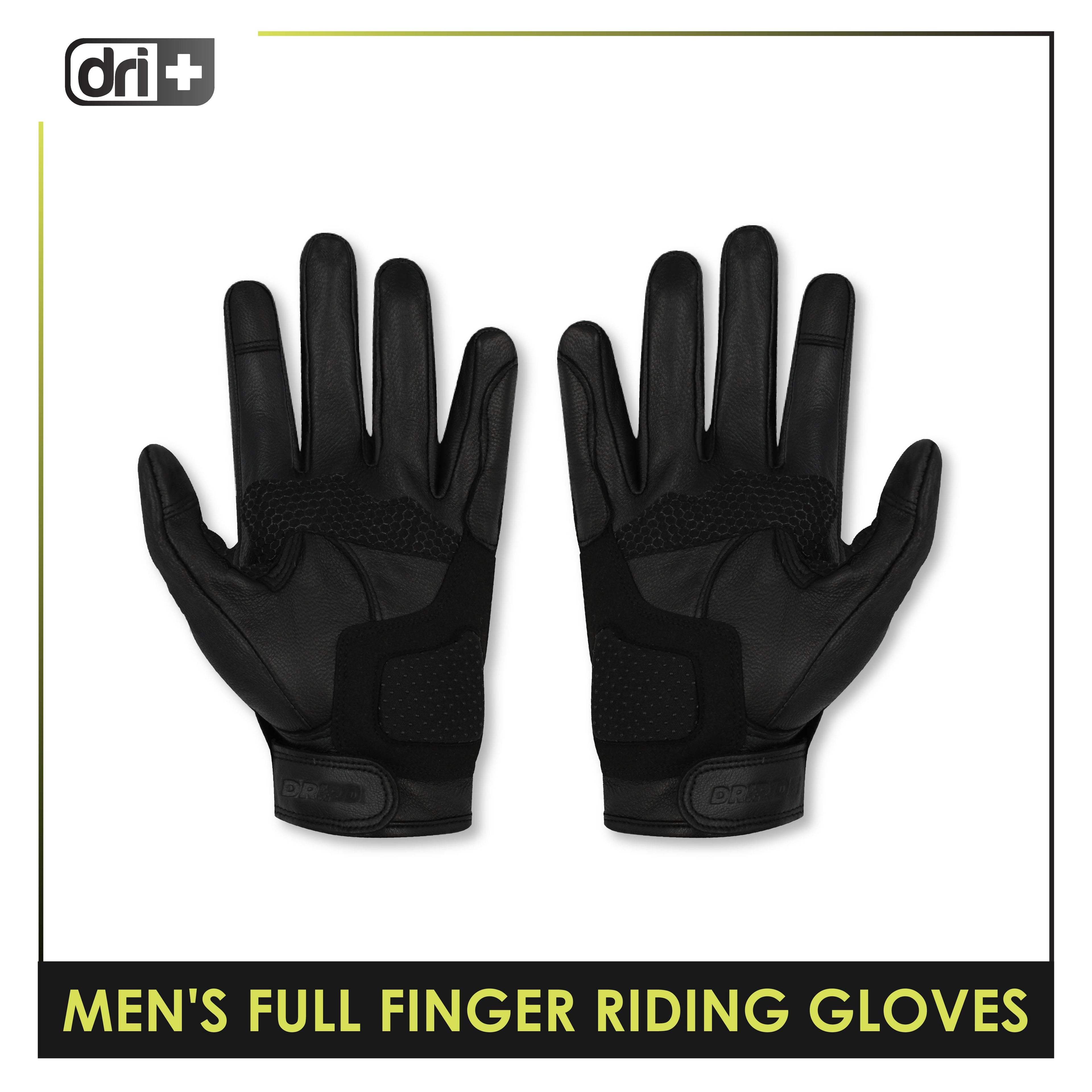 Dri Plus Leather Full Finger Touch Screen Gloves 1 pair DMGFL3301