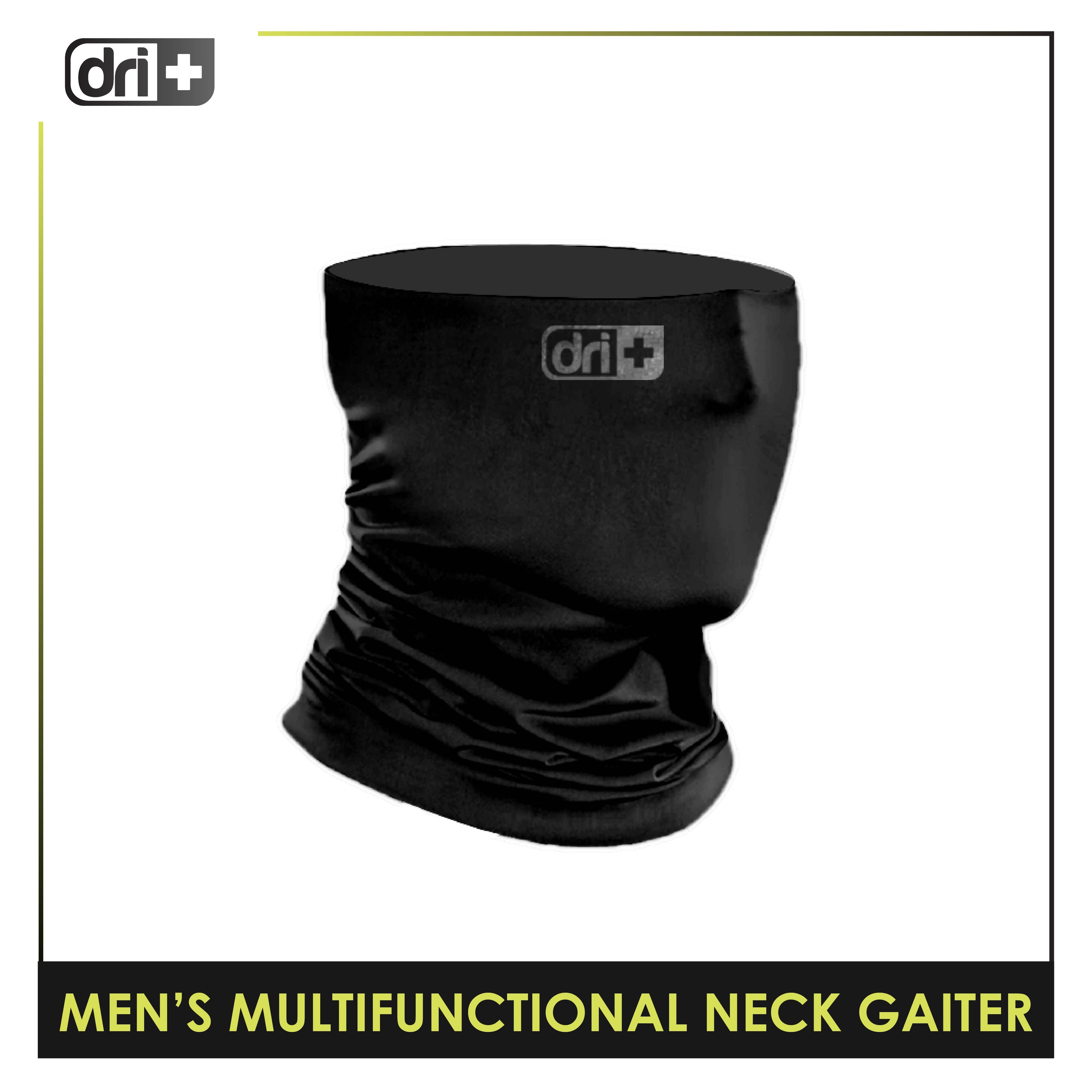 Dri Plus Men's Washable Multi-Functional Moisture Wicking Neck Gaiter 1 piece DMN3301