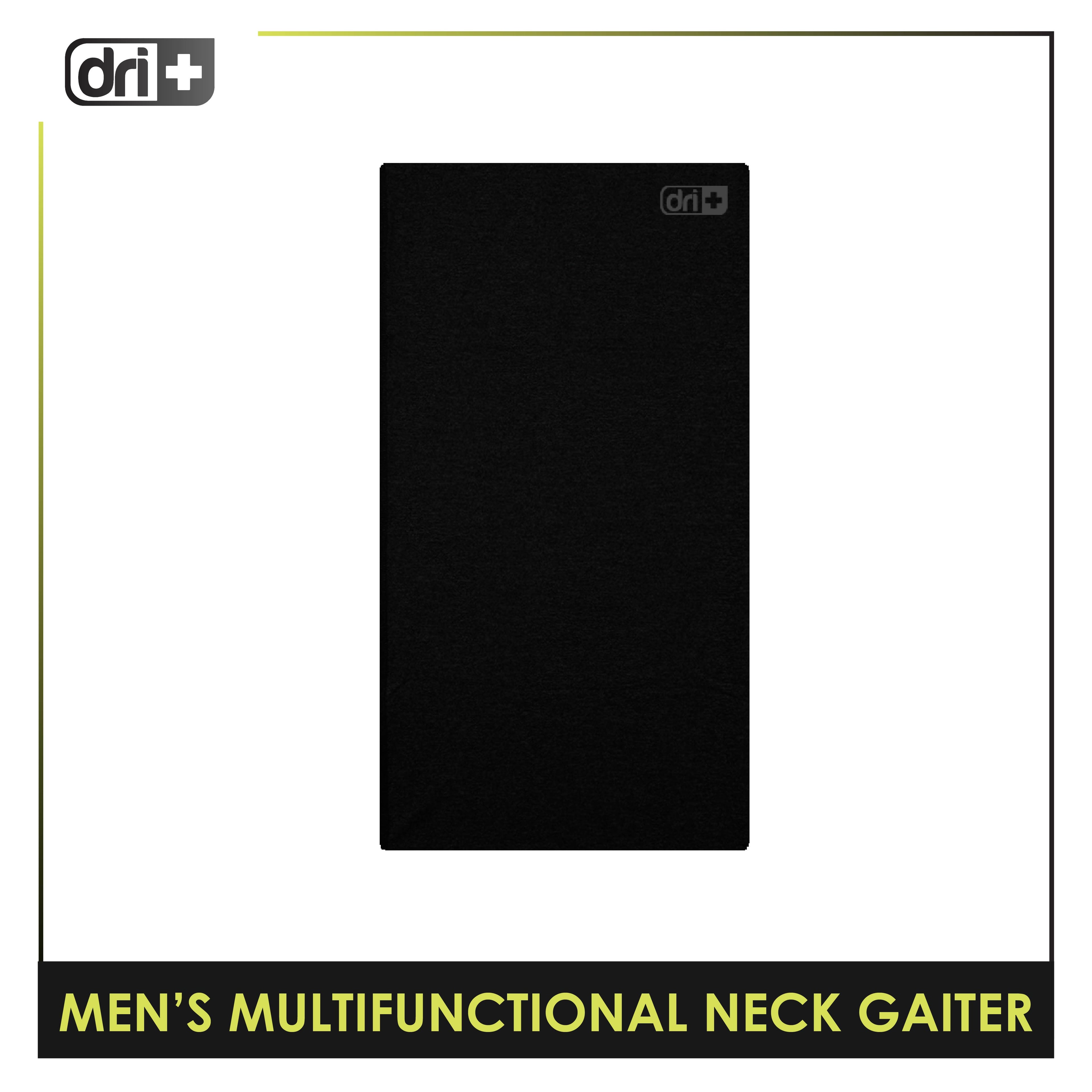 Dri Plus Men's Washable Multi-Functional Moisture Wicking Neck Gaiter 1 piece DMN3301