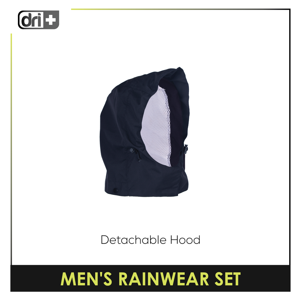 Dri plus Men’s Lightweight Quick Dri Rainstorm Water Resistant Rainwear Set DMRW531