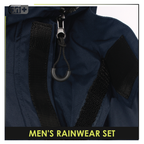 Dri plus Men’s Lightweight Quick Dri Rainstorm Water Resistant Rainwear Set DMRW531
