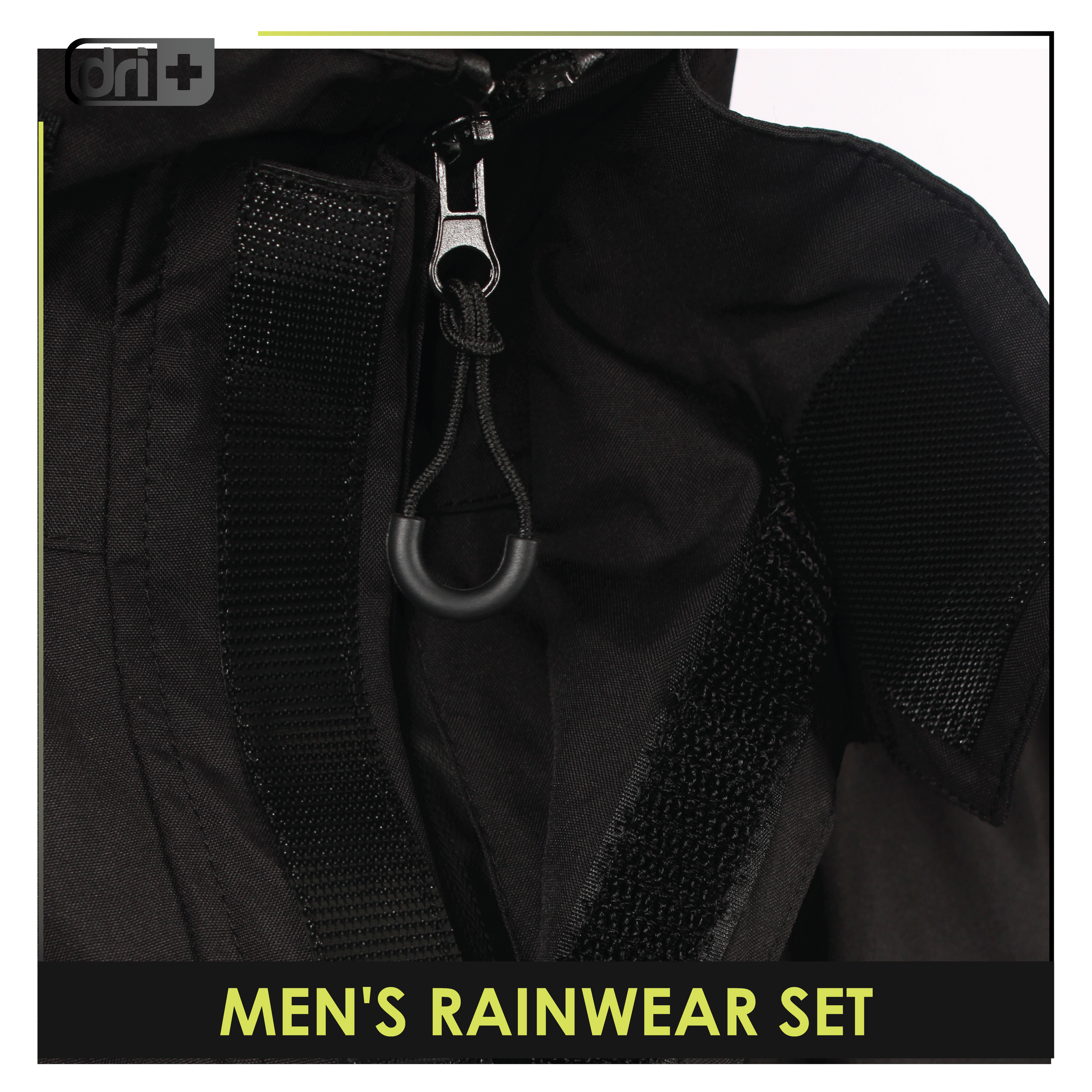 Dri plus Men’s Lightweight Quick Dri Rainstorm Waterproof Rainwear Set DMRW531