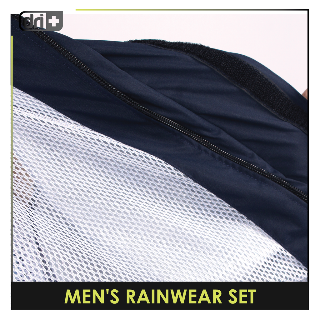 Dri plus Men’s Lightweight Quick Dri Rainstorm Water Resistant Rainwear Set DMRW531
