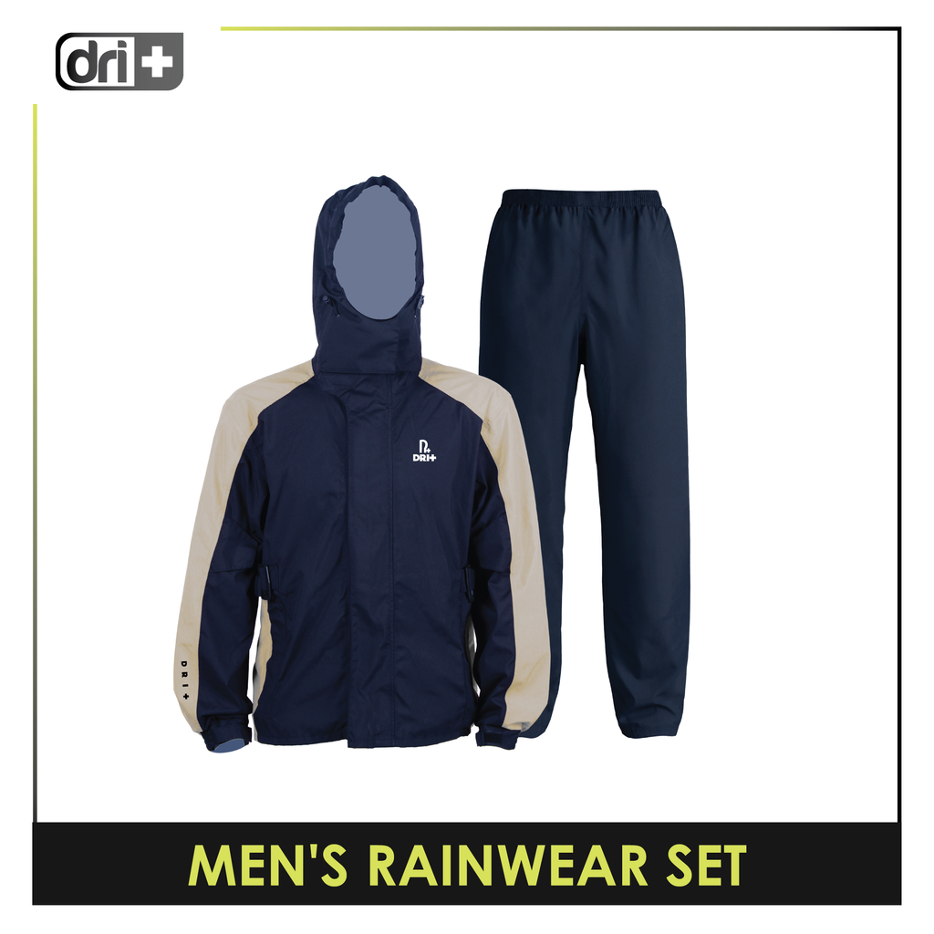 Dri plus Men’s Lightweight Quick Dri Rainstorm Water Resistant Rainwear Set DMRW531