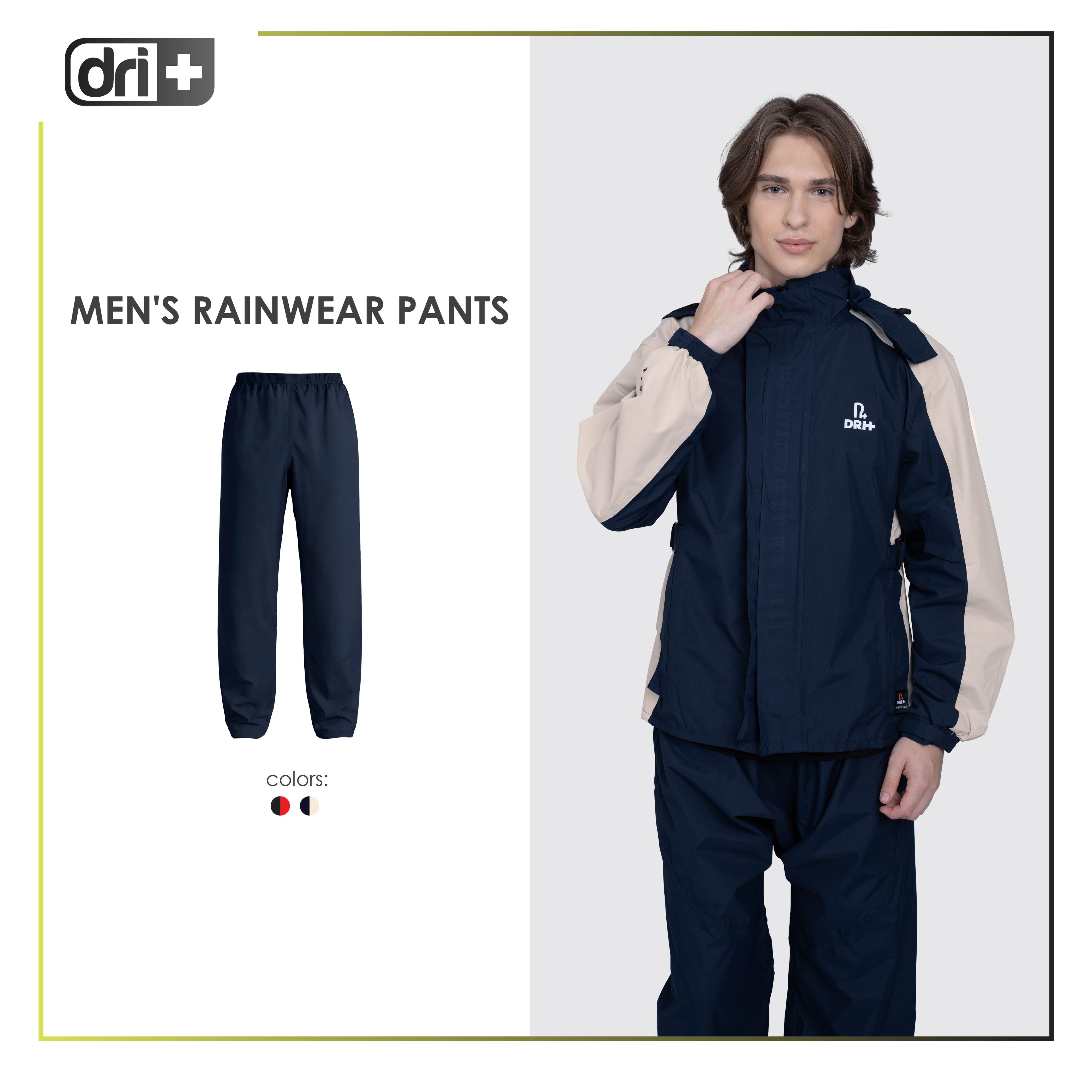 Dri Plus Men’s Lightweight Quick Dri Rainstorm Waterproof Rainwear Pants 1 piece DMRWP531