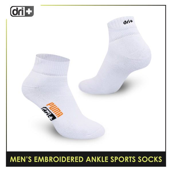 Dri Plus Men’s Embroidered Extreme Performance Ankle Socks 1 pair DMSE1202