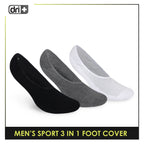 Dri Plus Men's Thick Sports Foot Cover Socks 3 pairs in a pack DMSFG3