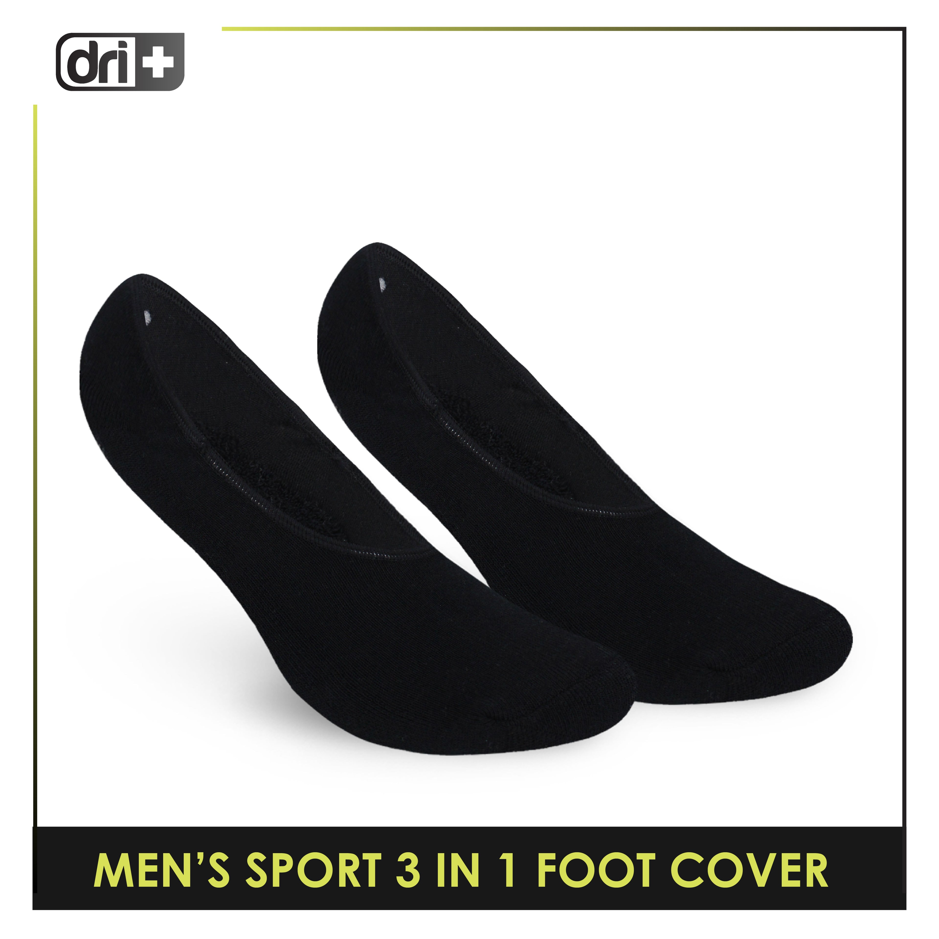 Dri Plus Men's Thick Sports Foot Cover Socks 3 pairs in a pack DMSFG3