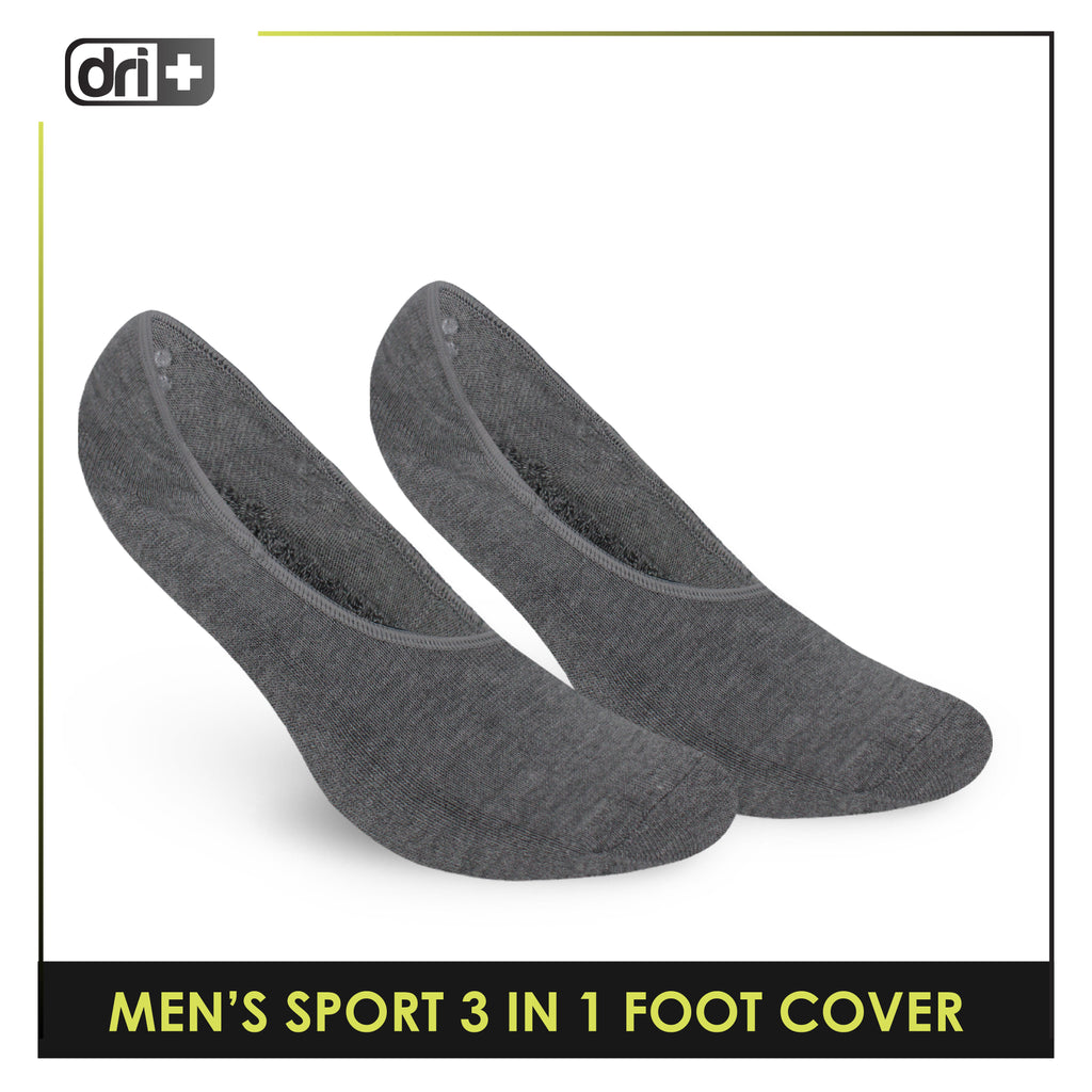Dri Plus Men's Thick Sports Foot Cover Socks 3 pairs in a pack DMSFG3