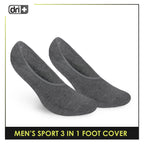 Dri Plus Men's Thick Sports Foot Cover Socks 3 pairs in a pack DMSFG3