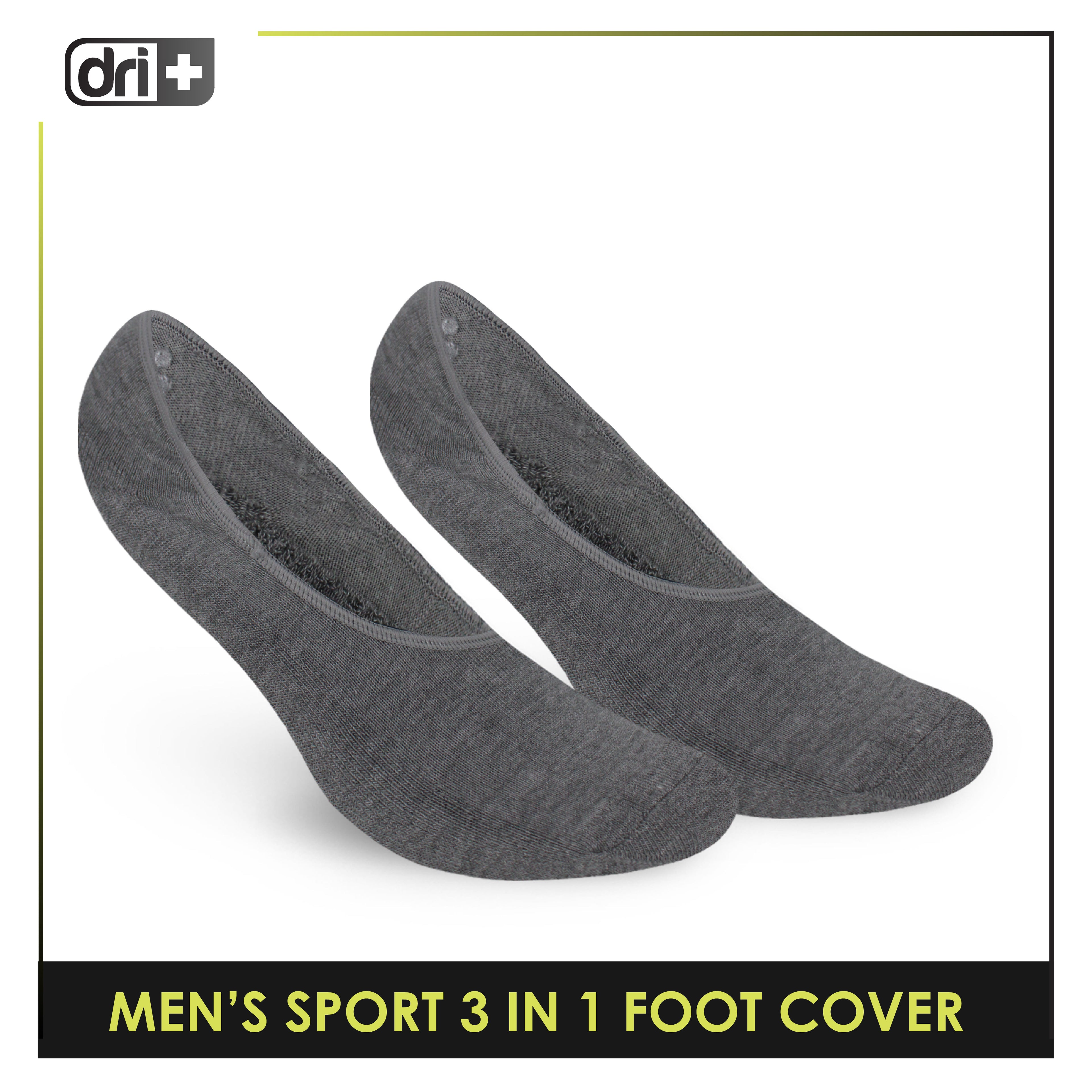 Dri Plus Men's Thick Sports Foot Cover Socks 3 pairs in a pack DMSFG3