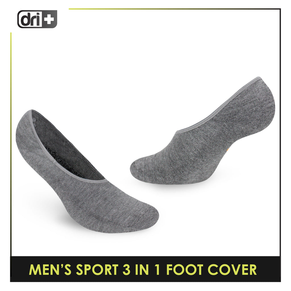 Dri Plus Men's Thick Sports Foot Cover Socks 3 pairs in a pack DMSFG3
