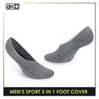 Dri Plus Men's Thick Sports Foot Cover Socks 3 pairs in a pack DMSFG3